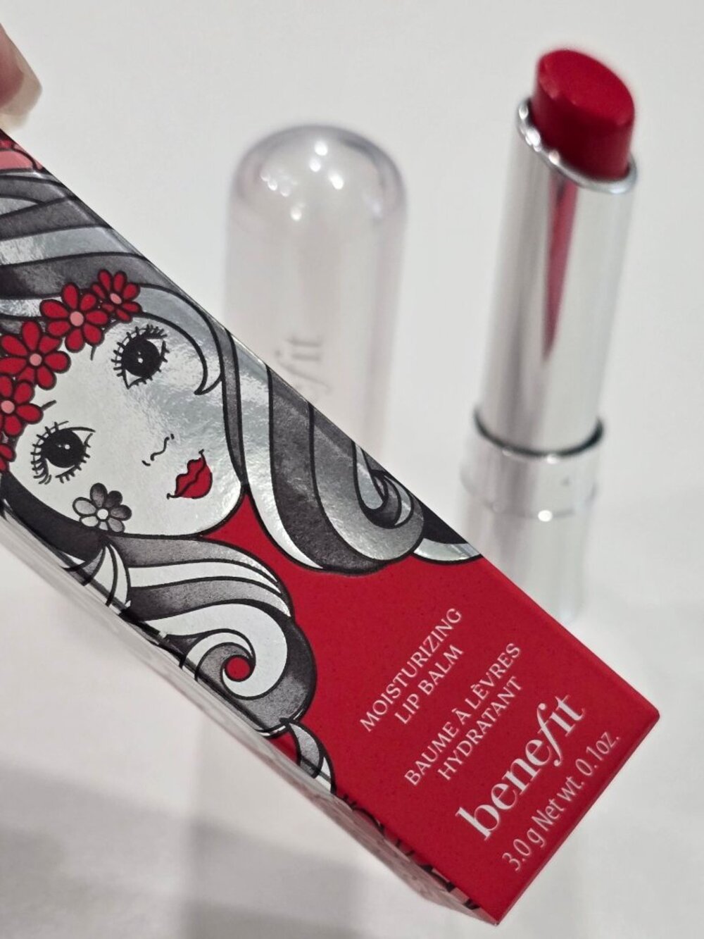 Benefit Cosmetics ✦ California Kissin’ Colorbalm Cherry ✦ Hydrating Red 3g NWT - Picture 2 of 10